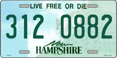 NH license plate 3120882