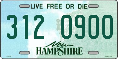 NH license plate 3120900