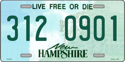 NH license plate 3120901