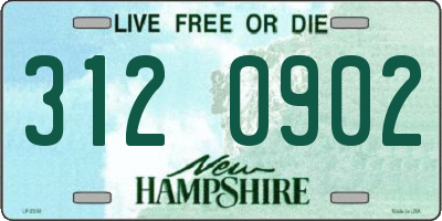 NH license plate 3120902
