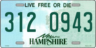 NH license plate 3120943