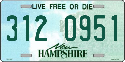 NH license plate 3120951