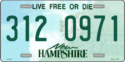 NH license plate 3120971