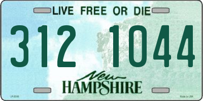 NH license plate 3121044