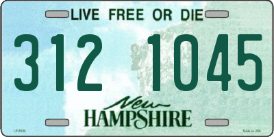 NH license plate 3121045