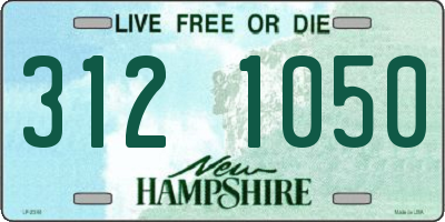 NH license plate 3121050
