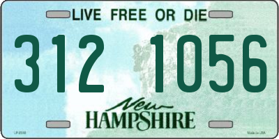 NH license plate 3121056
