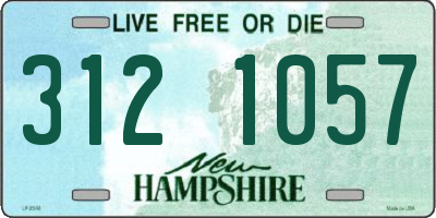 NH license plate 3121057