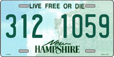 NH license plate 3121059