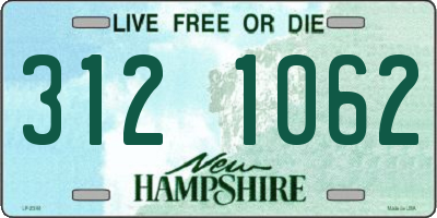 NH license plate 3121062