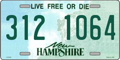 NH license plate 3121064