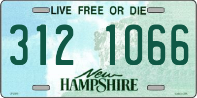 NH license plate 3121066