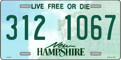 NH license plate 3121067