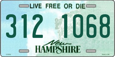 NH license plate 3121068