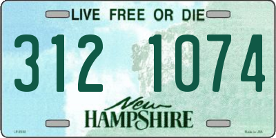 NH license plate 3121074