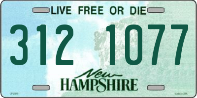 NH license plate 3121077