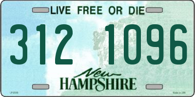 NH license plate 3121096