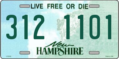 NH license plate 3121101