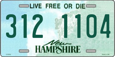 NH license plate 3121104
