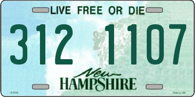 NH license plate 3121107