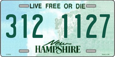 NH license plate 3121127
