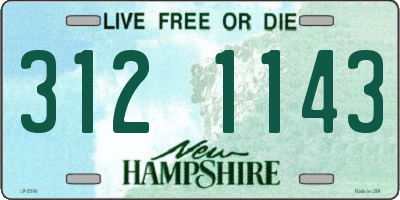 NH license plate 3121143