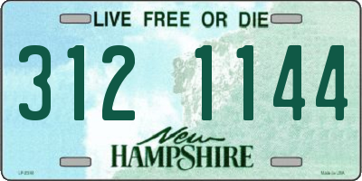 NH license plate 3121144