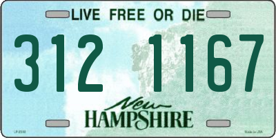 NH license plate 3121167