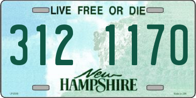 NH license plate 3121170