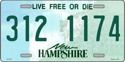 NH license plate 3121174