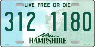 NH license plate 3121180