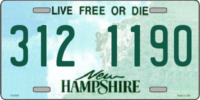 NH license plate 3121190