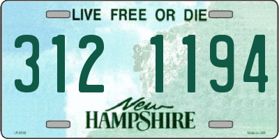 NH license plate 3121194