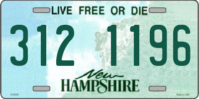NH license plate 3121196