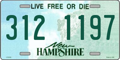 NH license plate 3121197