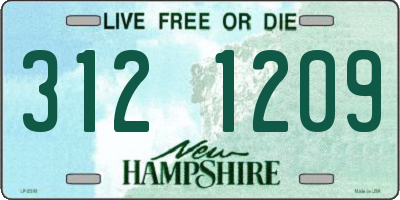 NH license plate 3121209