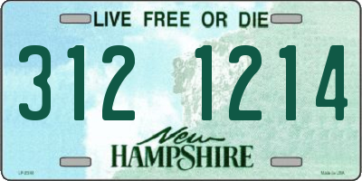NH license plate 3121214
