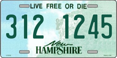 NH license plate 3121245
