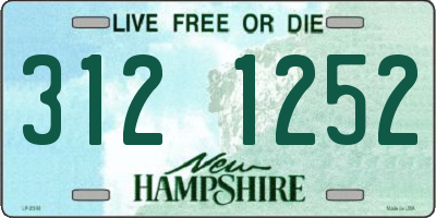 NH license plate 3121252