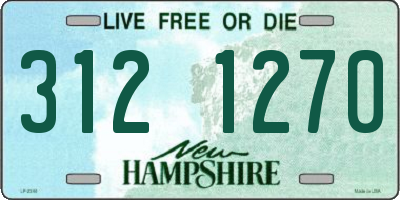 NH license plate 3121270