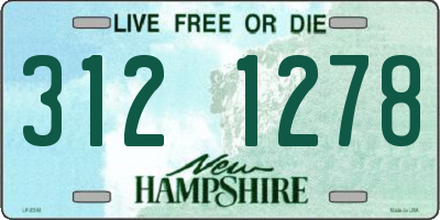 NH license plate 3121278