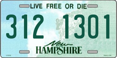 NH license plate 3121301