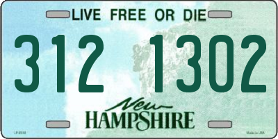 NH license plate 3121302