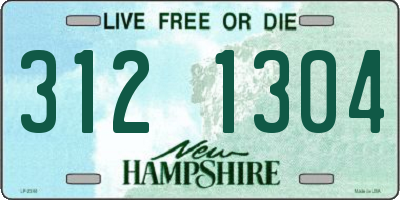NH license plate 3121304