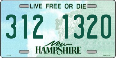 NH license plate 3121320