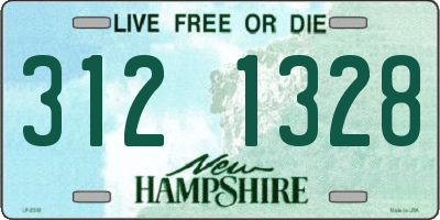 NH license plate 3121328