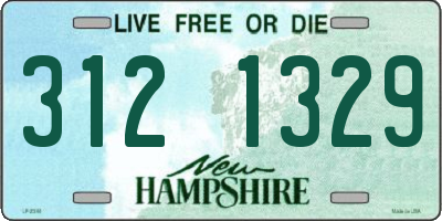 NH license plate 3121329