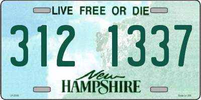 NH license plate 3121337