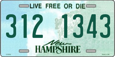 NH license plate 3121343