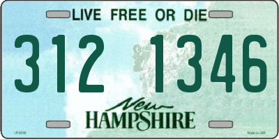 NH license plate 3121346